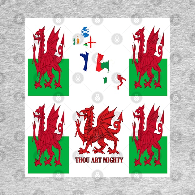 Wales Rugby Fan Baner Cymru Flag Design by taiche